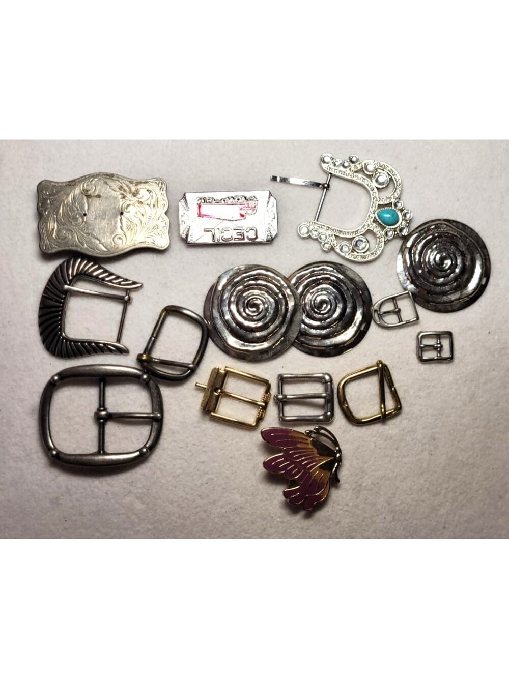 15 Pc Mens Womens Belt Buckles For Crafting Repair Parts